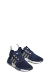 Adidas Originals Kids' Nmd_r1 Sneaker In Dark Blue/ Silver/ Black