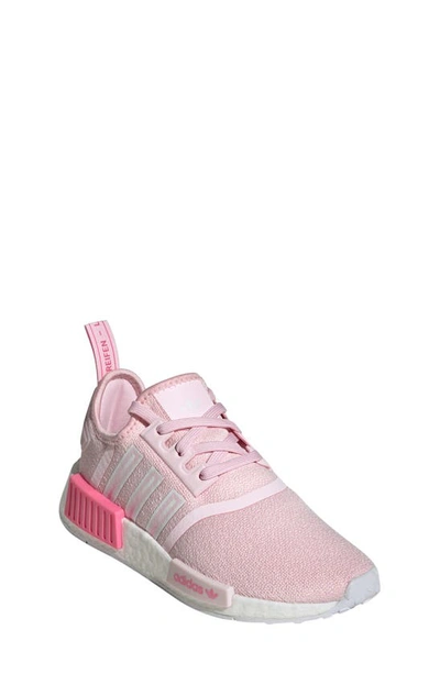 Adidas Originals Kids' Nmd_r1 Sneaker In Clear Pink/ Pink Fusion/ White