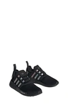 Adidas Originals Kids' Nmd_r1 Sneaker In Black/ Silver/ Burgundy