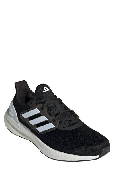 Adidas Originals Pureboost 23 Running Shoe In Black/ White/ Carbon