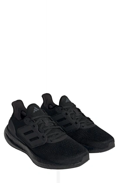 Adidas Originals Pureboost 23 Running Shoe In Black/ Black/ Carbon