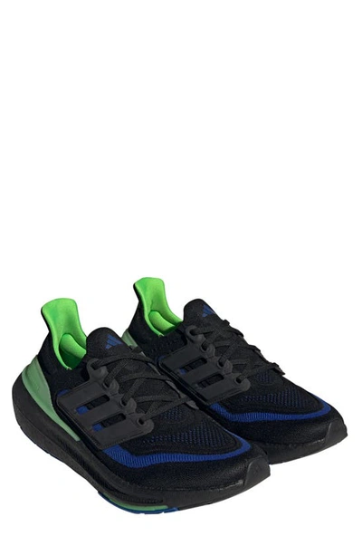 Adidas Originals Ultraboost Light Running Shoe In Black/ Black/ Lucid Lime
