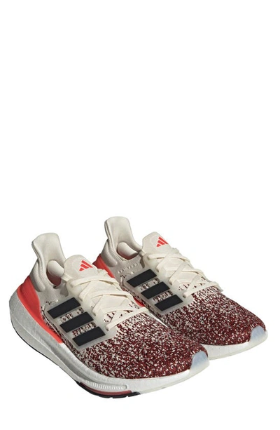 Adidas Originals Ultraboost Light Running Shoe In Chalk White/ Black/ Bright Red