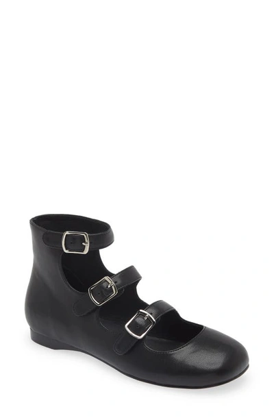 Jeffrey Campbell Talented Mary Jane Flat In Black