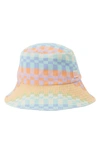 Billabong Kids' Bucket List Daisy Print Hat In Mint Chip Multi