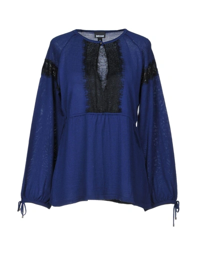 Just Cavalli Sweaters In Blue