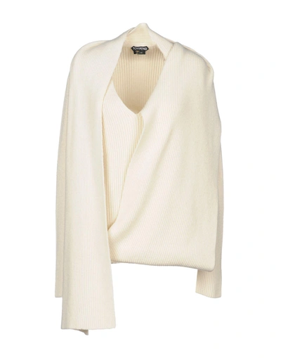 Tom Ford Cashmere Blend In Ivory