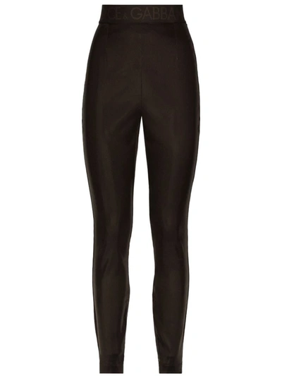 Dolce & Gabbana Woman Brown Acetate Leggings