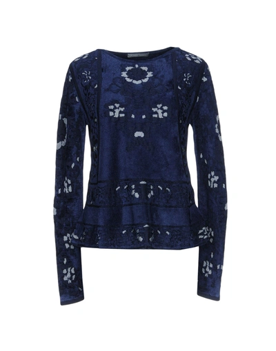 Alberta Ferretti Sweaters In Blue