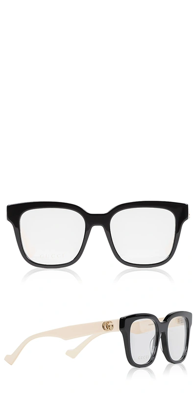 Gucci Generation Square Acetate Optical Glasses In White