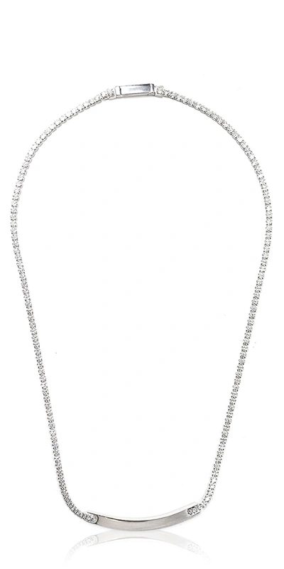 Loren Stewart Id Tennis Necklace Silver