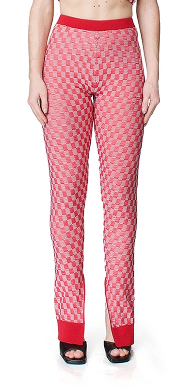 Mm6 Maison Margiela Jacquard Check Pants