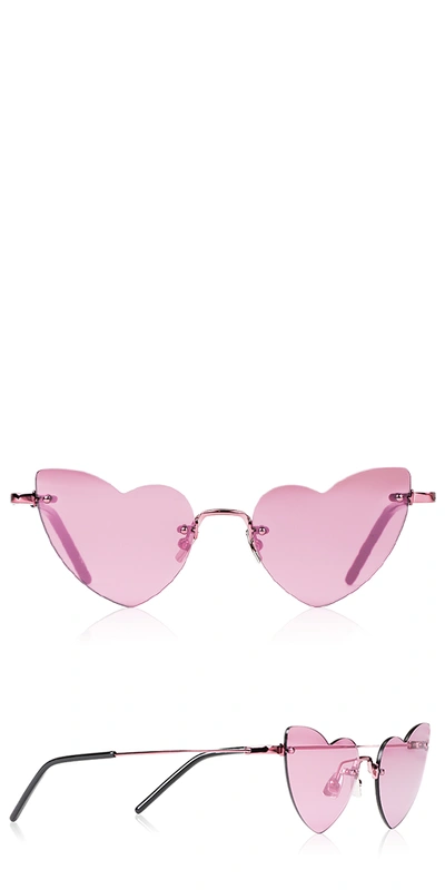 Saint Laurent Loulou 254 New Wave Pink Sunglasses