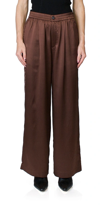 6397 Silk Pull On Pant Mahogany In Multi