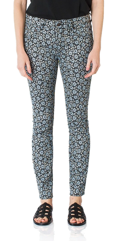 6397 Skinny Trouser In Blue Floral