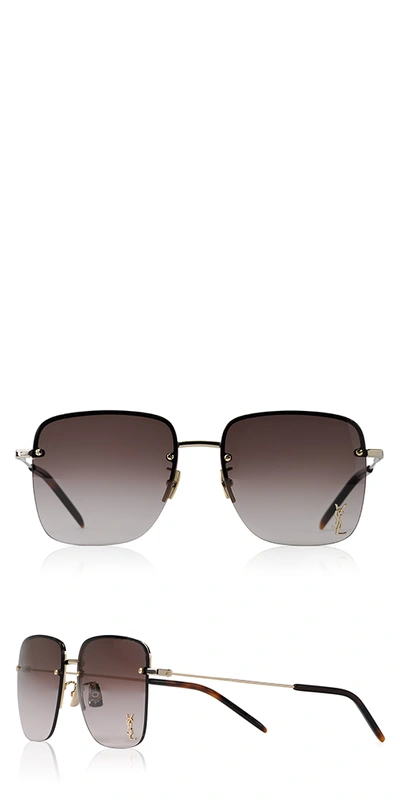 Saint Laurent Sl 312 Metal Sunglasses Gold
