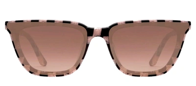 Krewe 26903 Harlequin Mirrored Cat Eye Sunglasses In Brown