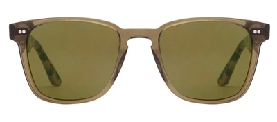 Krewe 27436 Olive + Iberia Square Sunglasses In Green