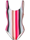 Solid & Striped Stripe Fitted Swimsuit In Multicolour