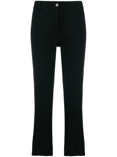 Alberto Biani Classic Cropped Trousers In Black