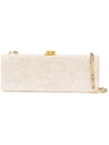 Edie Parker Flavia Pearl Effect Clutch Bag - Neutrals