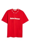 Wales Bonner Sorbonne 56 Oversize T-shirt In Red