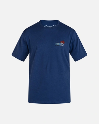 United Legwear Men's Everyday Garden Isle Short Sleeve T-shirt In Blue Void