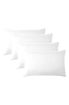 Southshore Fine Linens 4 Piece Pillow Case Set In White