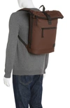 Duchamp Roll Top Backpack In Brown