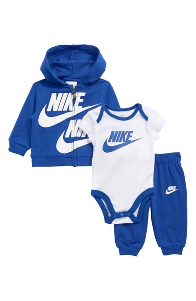 Nike Babies' Split Futura 3-piece Logo Set In Blue Sky