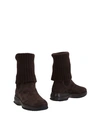 Hogan Ankle Boots In Cocoa