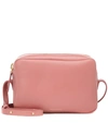 Mansur Gavriel Double Zip Leather Crossbody Bag In Pink