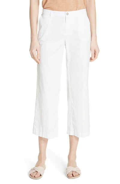 Atm Anthony Thomas Melillo Cropped Straight-leg Poplin Pants In White