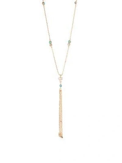 Jules Smith Calypso Fringe Necklace In Yellow Gold