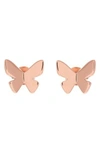 Olivia Burton Social Butterfly Rose Gold-plated Earrings
