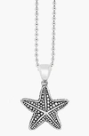 Lagos Rare Wonders Long Talisman Necklace In Silver/ Starfish