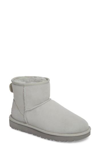 ugg classic mini ii grey violet boots