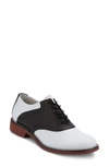 G.h. Bass & Co. G.h. Bass And Co. Dora Lace-up Oxford In Black/ White Leather