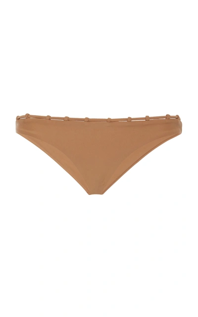 Jade Swim Chain Reaction Bikini Bottom In Brown