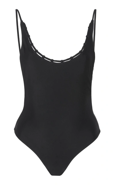 Jade Swim Chain Reaction Swimsuit In Black
