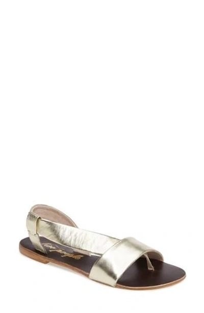 Free People Under Wraps Sandal In Gold Leather