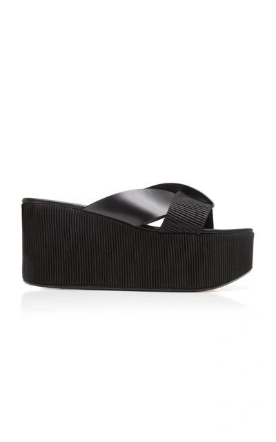 Andrea Gomez Elaria Platform Sandal In Black