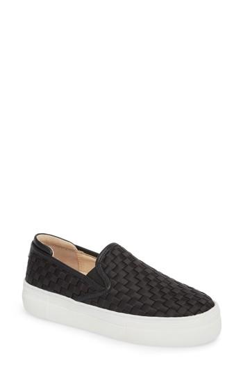 steve madden woven slip on sneakers