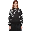 Mcq By Alexander Mcqueen Mcq Alexander Mcqueen Black And White Swallow Swarm Crewneck In Red