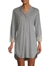 Natori Lux Shangri-la Sleepshirt In Grey