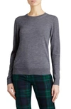 Burberry Check Elbow Detail Merino Wool Sweater In Light Pink