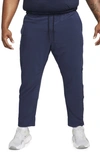 Nike Men's Unlimited Dri-fit Zippered Cuff Versatile Pants In Obsidian/ Black/ Obsidian