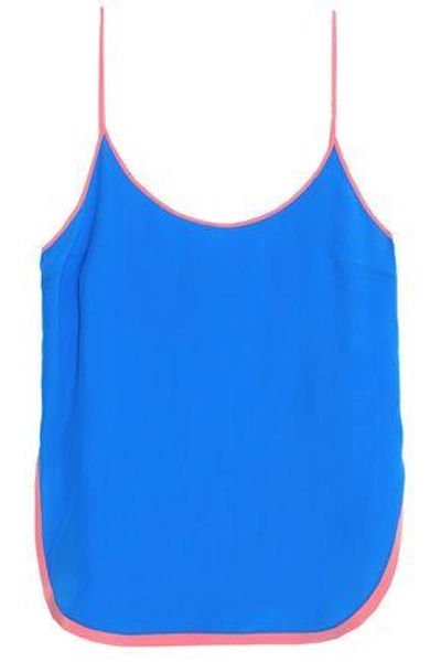 Emilio Pucci Woman Silk Crepe De Chine Camisole Blue