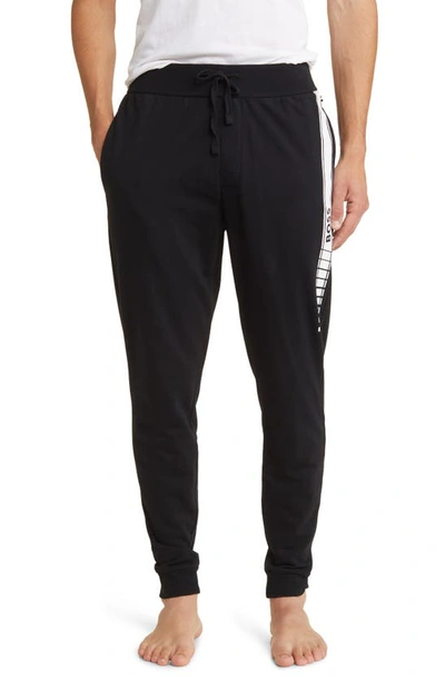 Hugo Boss Authentic Cotton Lounge Pants In Black