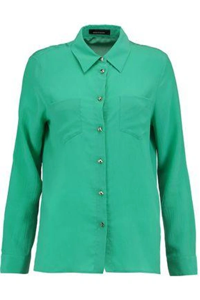 Kate Moss Equipment Woman + Kate Moss Danica Silk Shirt Green